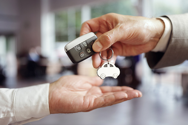 Vemos uma transferência de veículo.